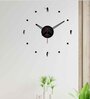 Golf 3D Infinity Black Plastic Wall Clock