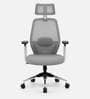 Golf High Back Breathable Mesh Ergonomic Chair with Adjustable Lumbar Support & Handles In White Colour