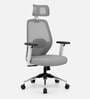 Golf High Back Breathable Mesh Ergonomic Chair with Adjustable Lumbar Support & Handles In White Colour