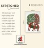 Gond Deer Tree Stretched Canvas Painting