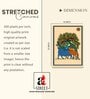 Gond Deer Tree Stretched Canvas Painting