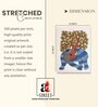 Gond Elephant Stretched Canvas Painting