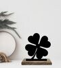 Good Luck Charm Black Mango Wood & Iron Showpiece