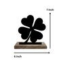Good Luck Charm Black Mango Wood & Iron Showpiece