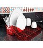 Good Luck Discovery Red Polystyrene Dish Drainer with Tray Racks
