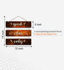 Good Vibes Multicolour Engineered Wood Wall Hanging Quotes