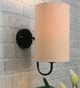 Gooseneck Metal Wall Light with Khadi Cylinder Shade