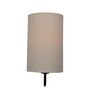 Gooseneck Metal Wall Light with Khadi Cylinder Shade