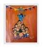 Gopal Dahi Handi Handmade Acrylic Paint On Canvas Unframed