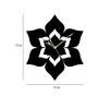 Multicolour Metal Gorgeous Flower Modern Wall Clock