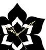 Multicolour Metal Gorgeous Flower Modern Wall Clock