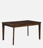 Gorzow Sheesham Wood 6 Seater Dining Set With Bench In Scratch Resistant Provincial Teak Finish