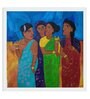Gossip Mongers  Handmade Acrylic Paint On Canvas Unframed