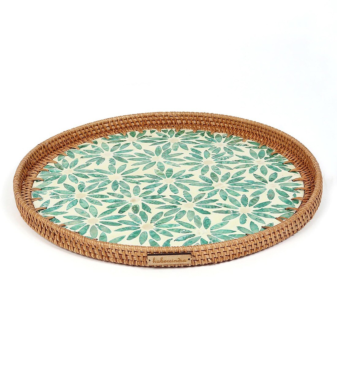 Buy Green Cane Round Serving Tray Small at 45% OFF by