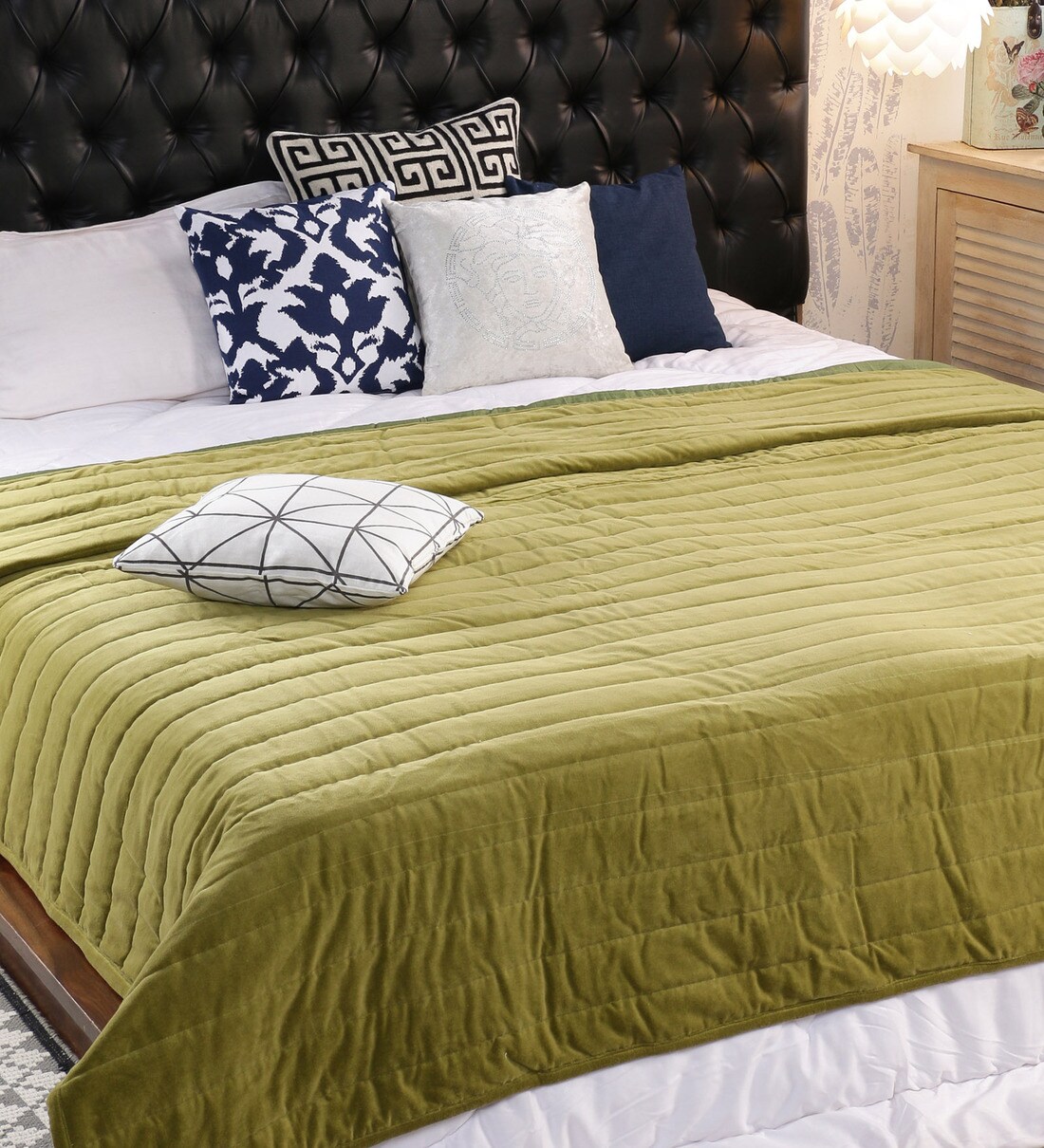 Buy 100 Cotton Double Bed Heavy Winter Quilt by Solaj Online Solid