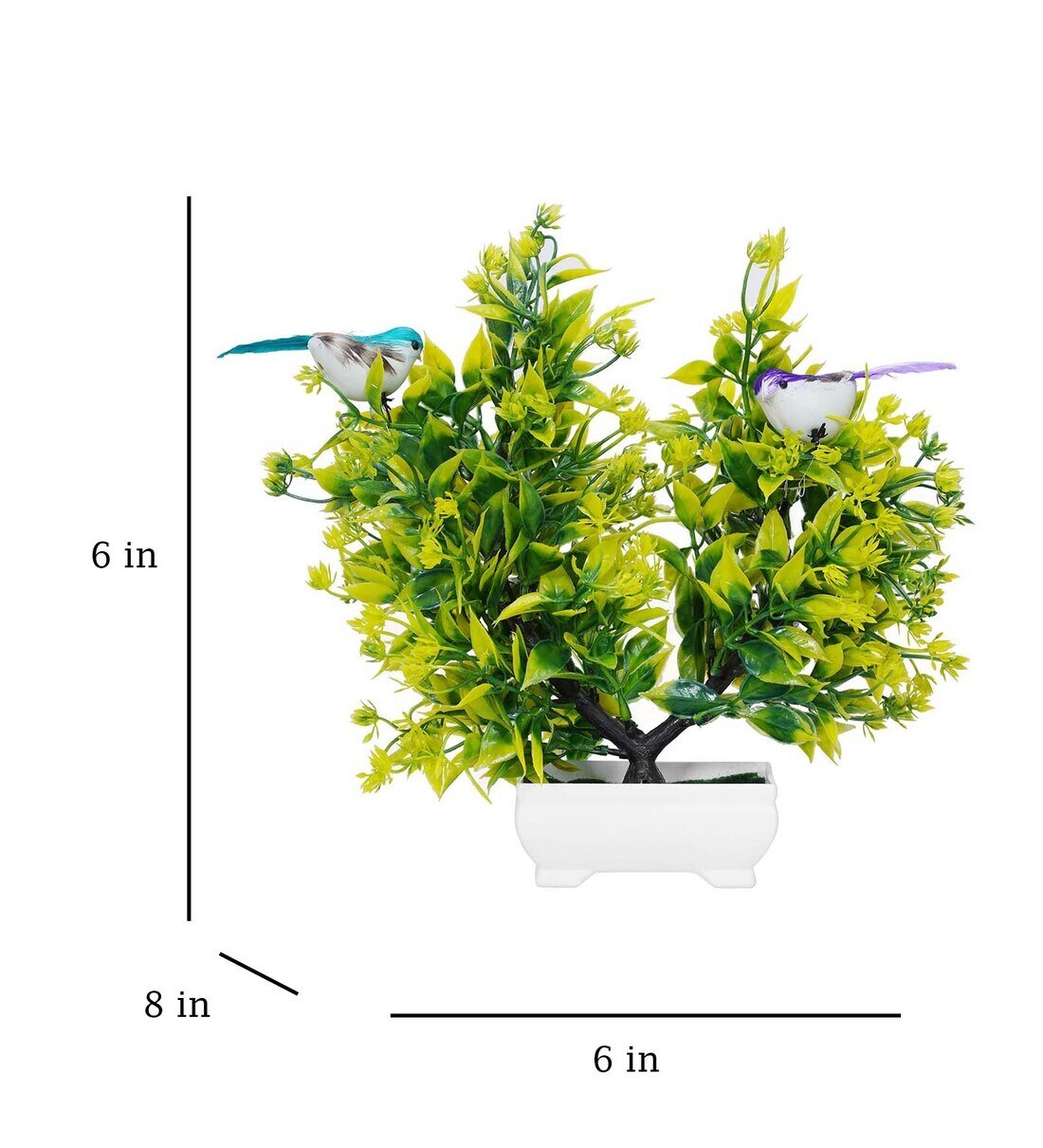 Buy Green Artificail Plant with Pot By Dekorly Online Artificial Plants Artificial Plants