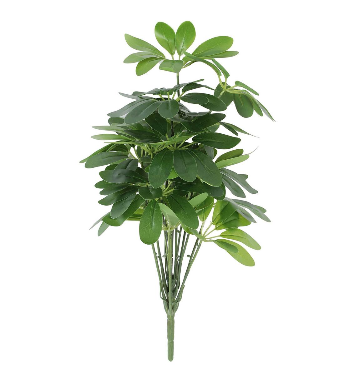 Buy Green Artificial Schefflera Floor Plant without Pot by Fourwalls