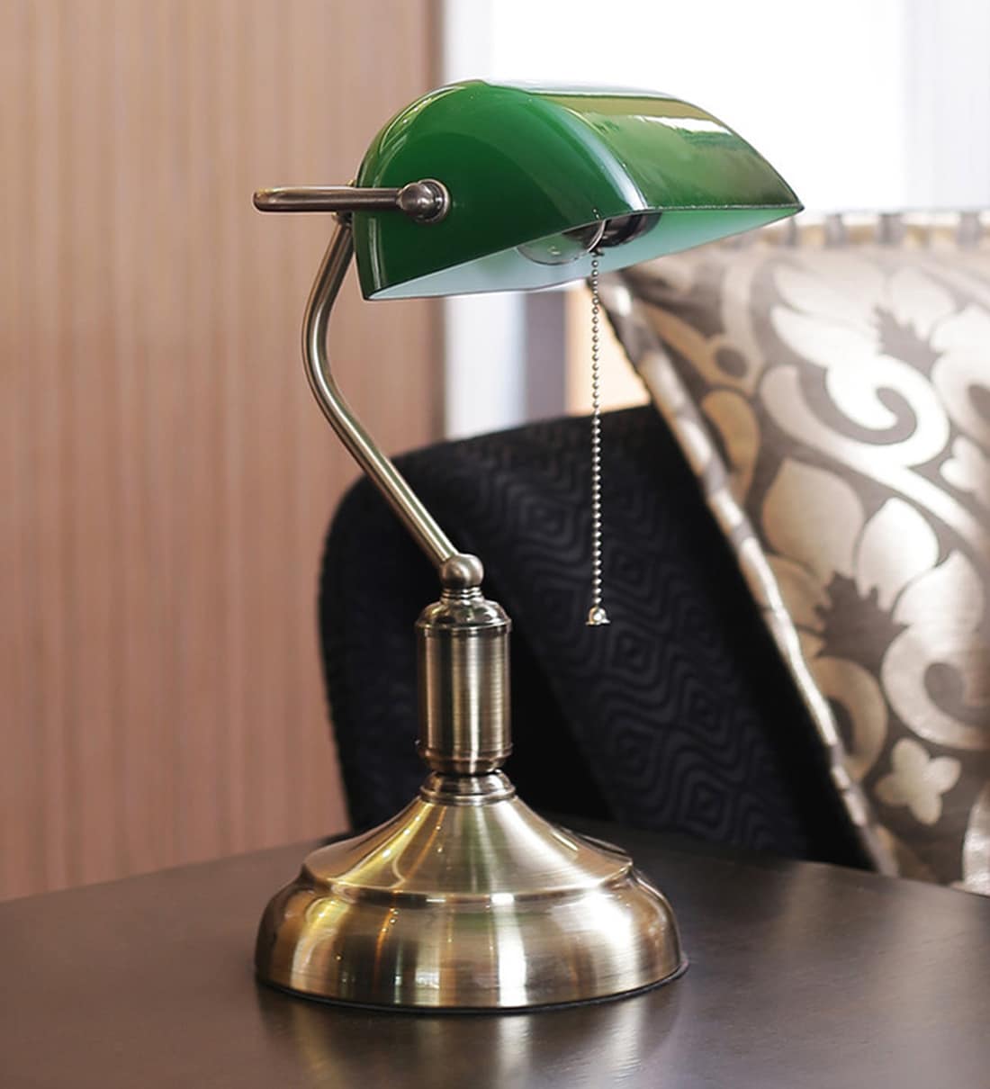 Buy Euphoria Green Study Lamp With Metal Base at 52% OFF by Kapoor