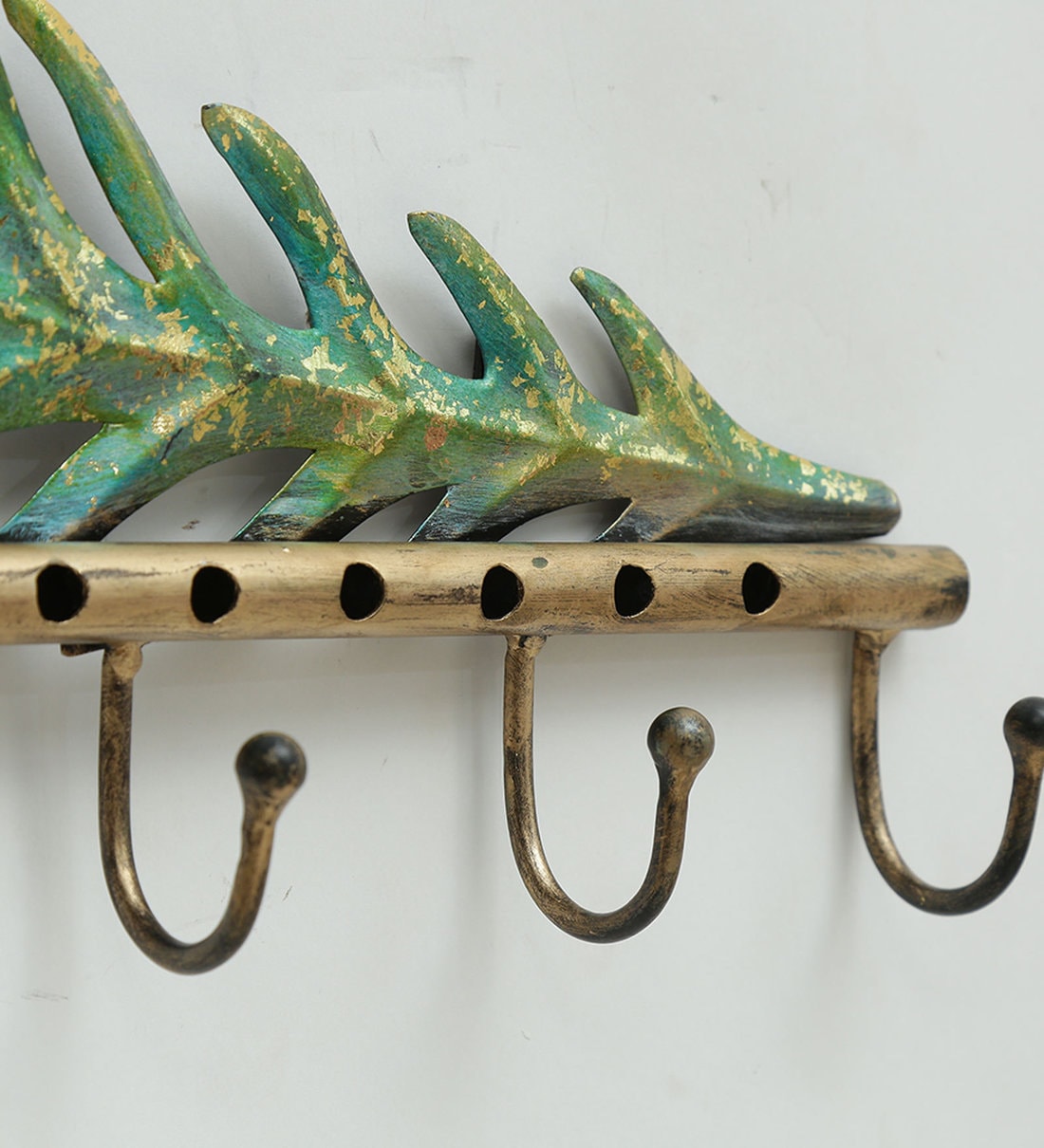 Buy Green Iron Krishna Key Holders by The Shining Rays Online Traditional Key Holders Key