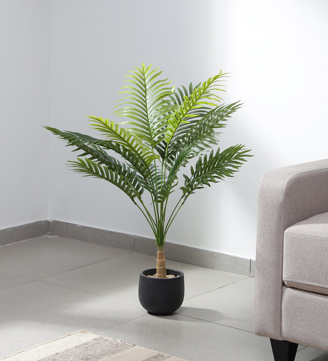 Buy Plastic Molly Green Palm Tree Artifical Without Pot Artificial