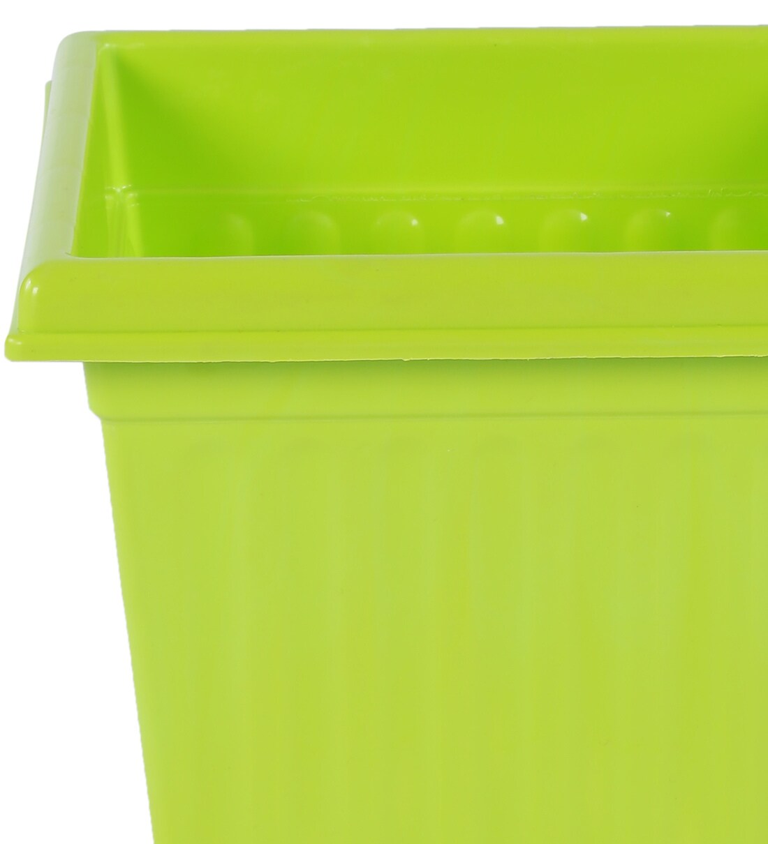 Buy Green Plastic Planter Set Of 6 By Meded Online Floor Planters