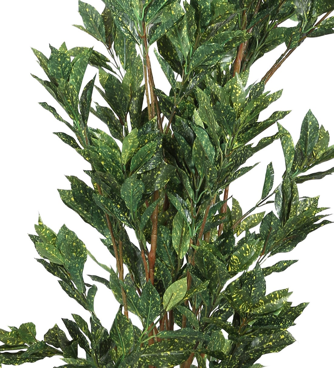 Buy Green Polyester Artificial Croton Flower Without Pot by PolliNation