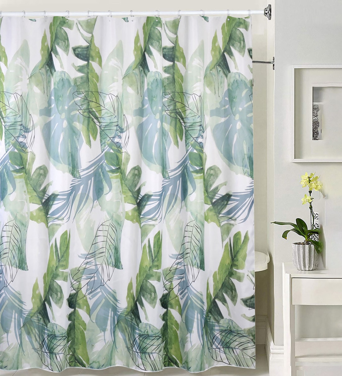 Buy Green Polyester Shower Curtain By Obsessions Online - Shower ...