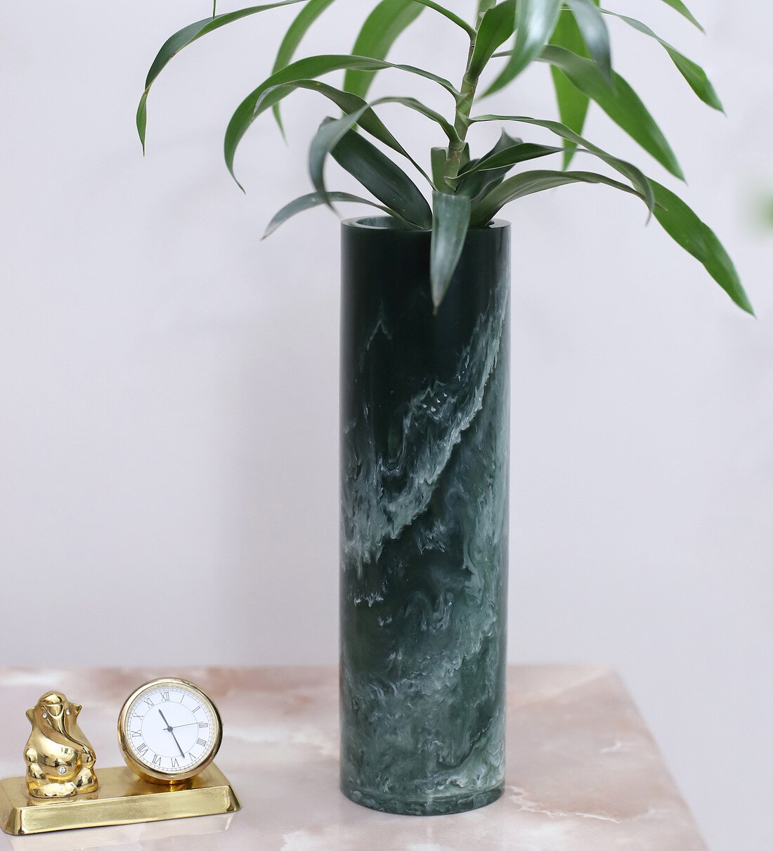 Buy Green Resin Table Vase by AAngan India Online Eclectic Vases Vases Home Decor