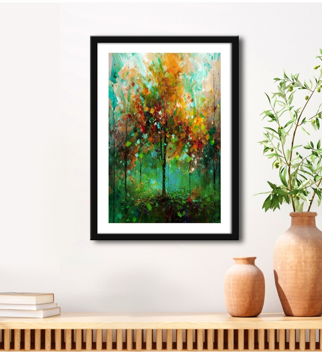 Buy Modern Green Vinyl Painting at 10% OFF by 999Store | Pepperfry