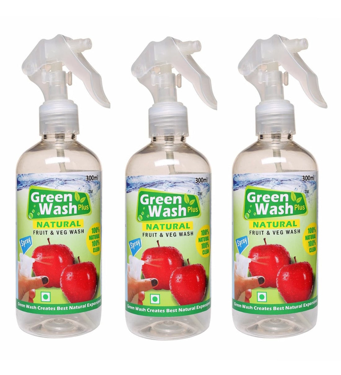 Buy Fruit & Vegetable Cleaning Spray Bottles Set of 3,300 ML Online