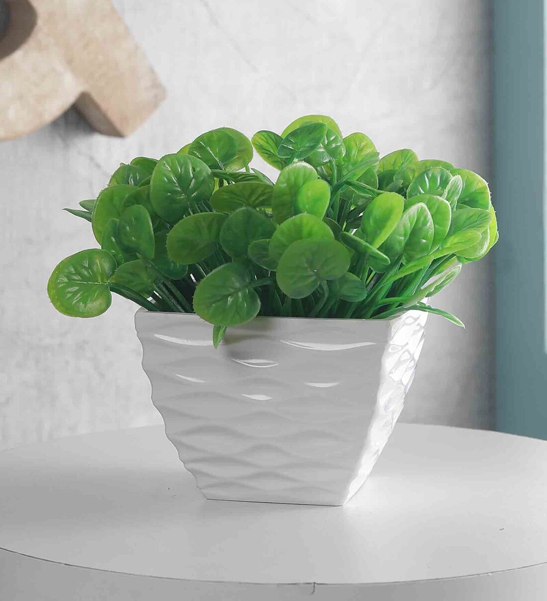 Buy Green Watercress Artificial Plant with Pot by Foliyaj at 11% OFF by ...