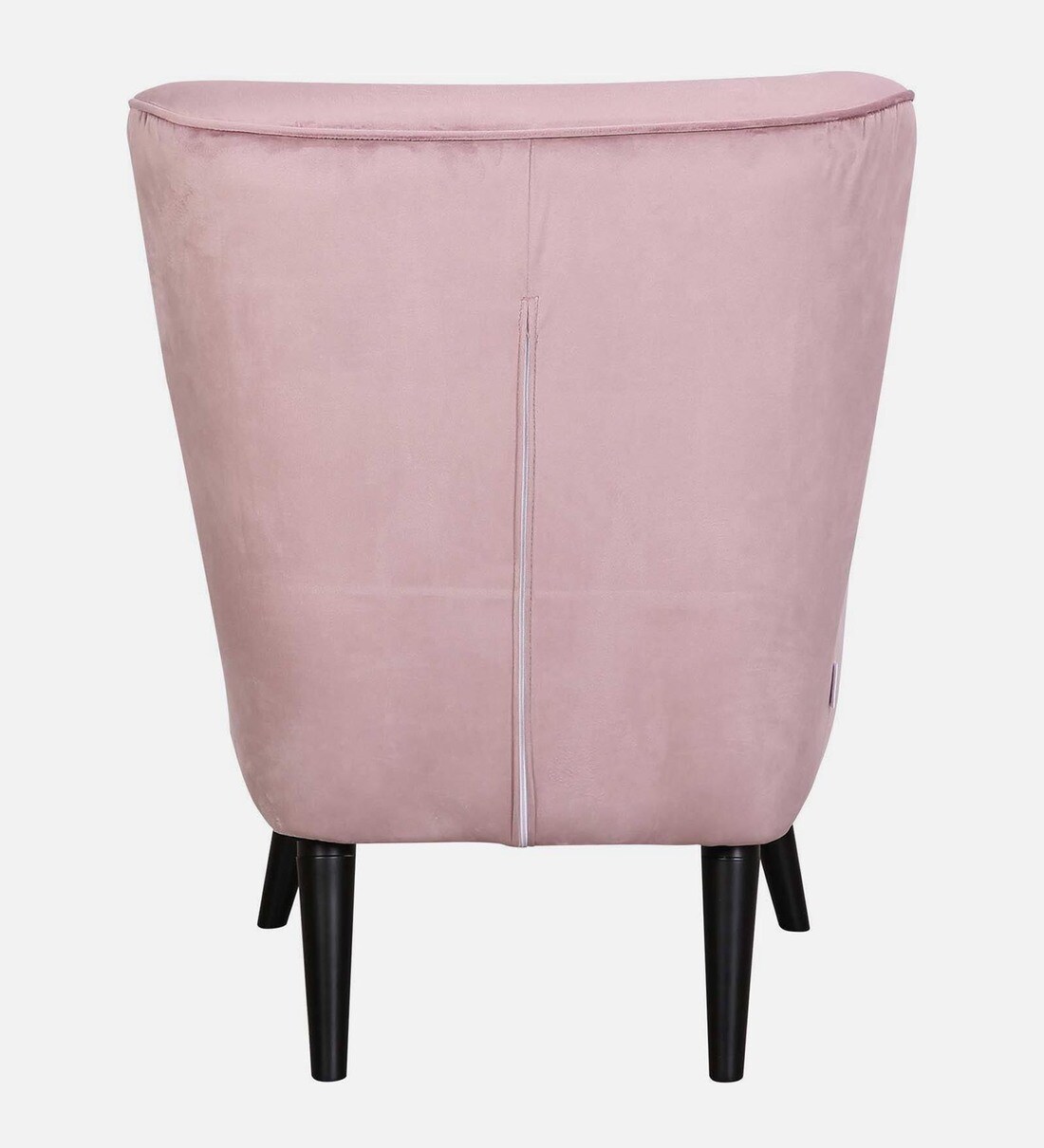 Buy Merida Velvet Slipper Chair In Pink Colour By Woodsworth Online Slipper Chairs Slipper