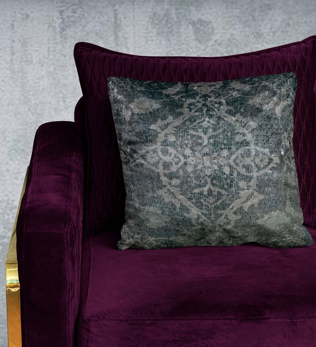 Buy Grey Traditional Velvet 16 X 16 Inches Cushion Cover By Tasseled Home At 34 Off By Tasseled 