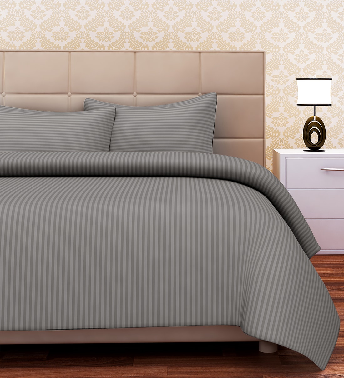 Buy 100 Cotton 210TC King Size Bedsheet With 2 Pillow Covers Online