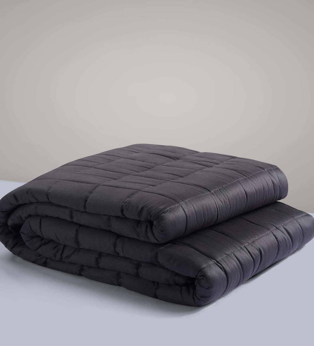 Buy Grey Solid Cotton 300 GSM Single Bed Blanket by SleepyCat at 10