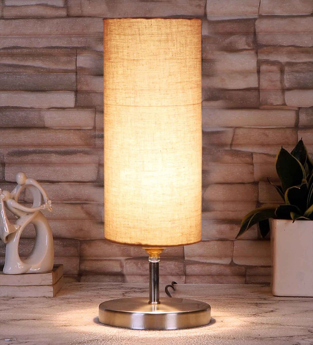 Grey and best sale yellow table lamp