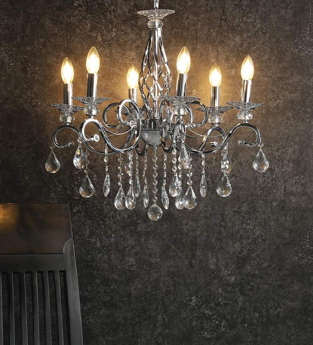 the range grey chandelier