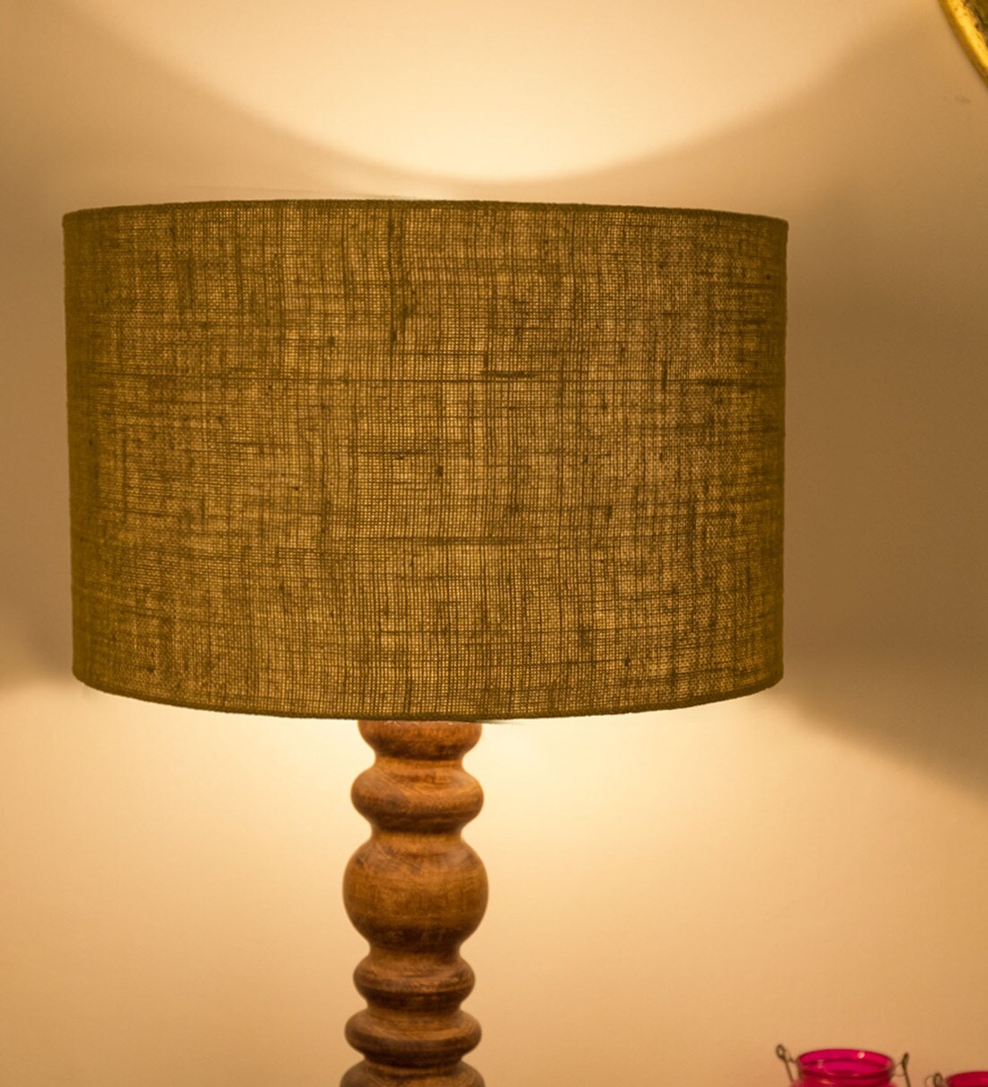 Buy Grey Jute Lamp Shade by Grated Ginger Online Contemporary Lamp