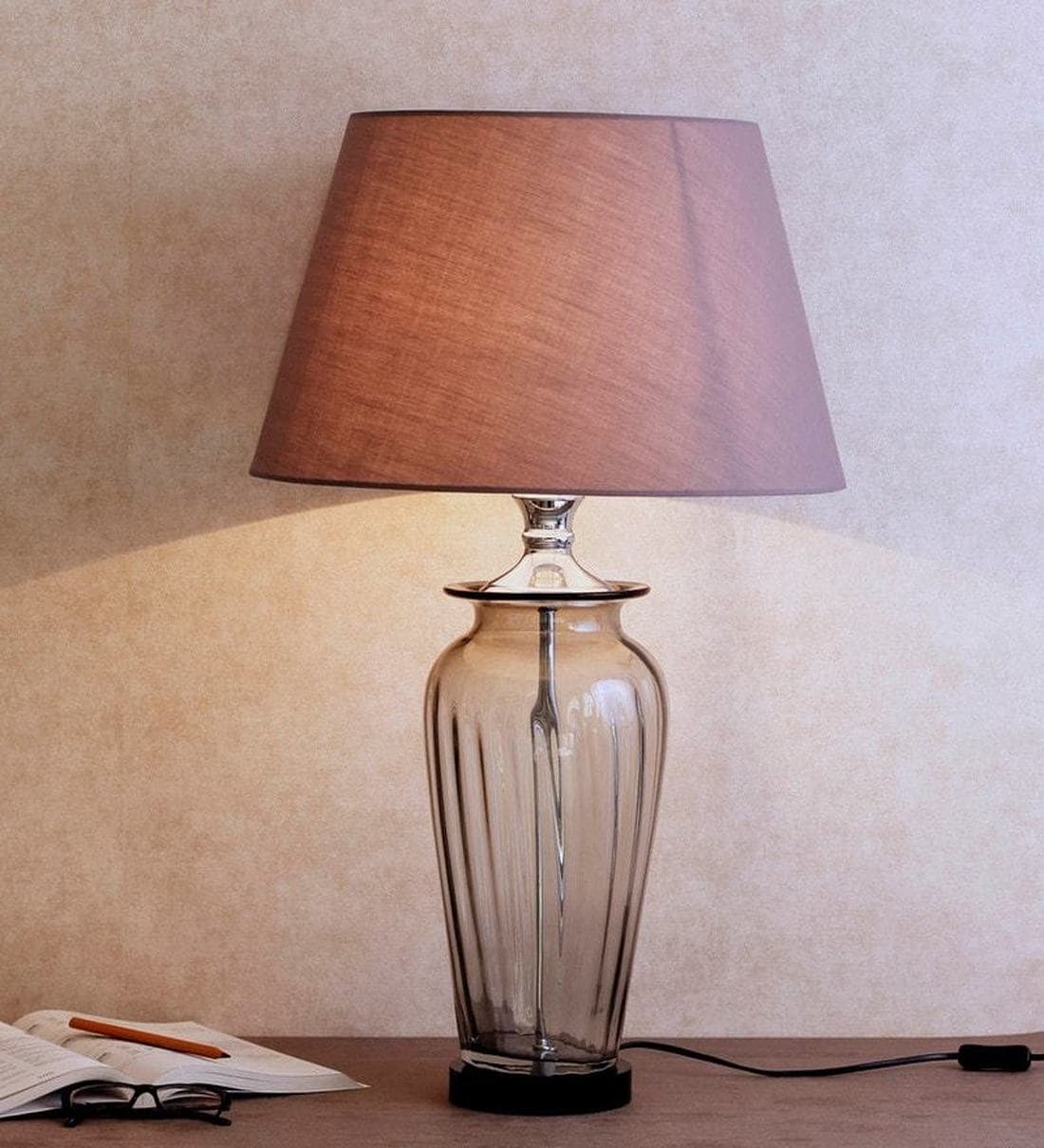 linen table lamp