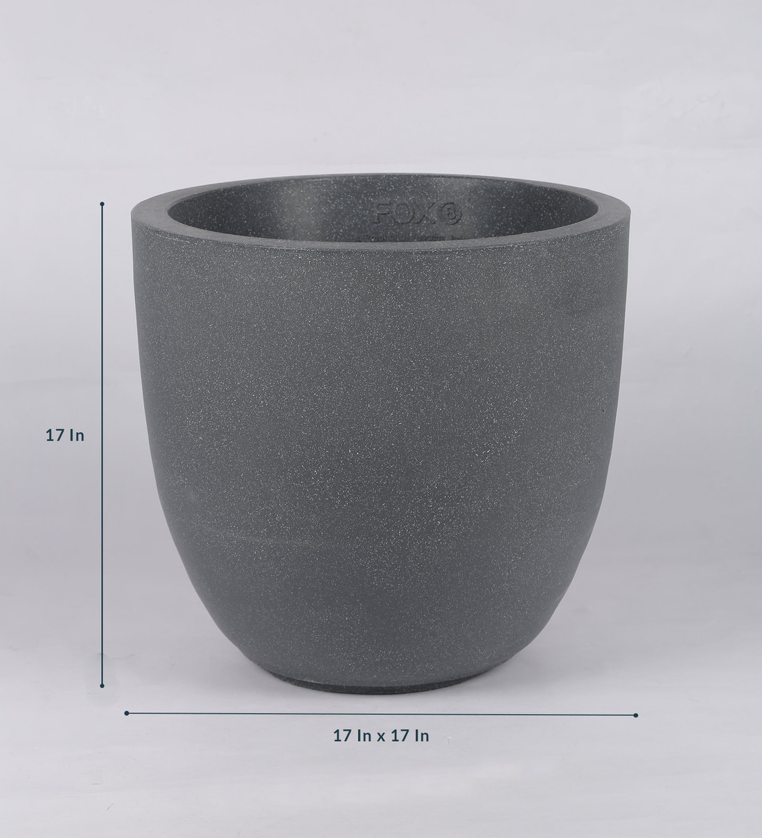 Buy Grey Polymer Cup Shaped Large Planter By Yuccabe Italia Online ...