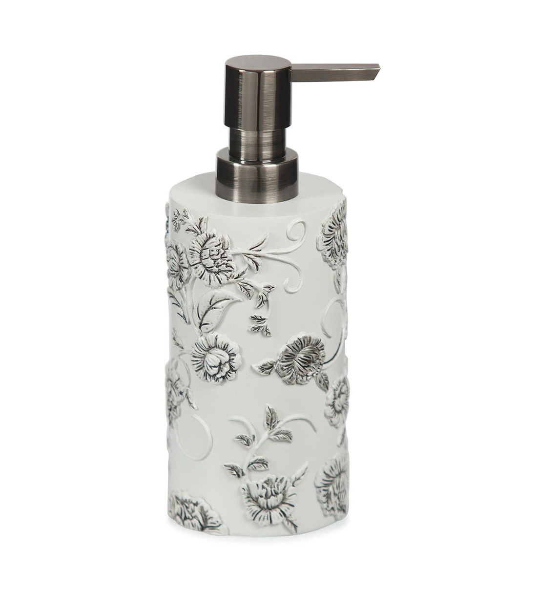 Buy Grey Polyresin Soap Dispenser (360 ml) By Obsessions Online Soap