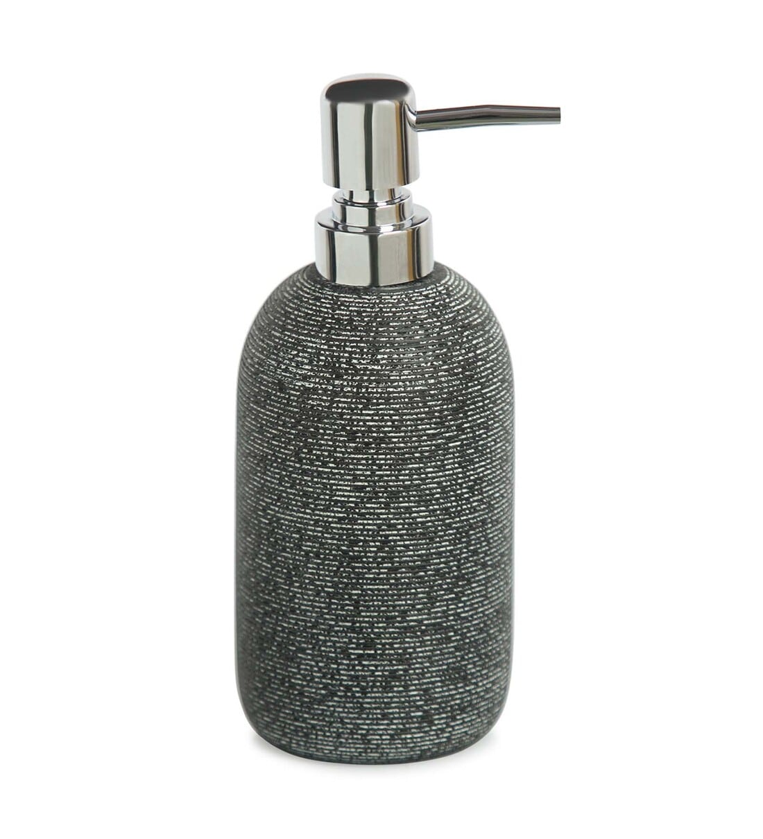 Buy Grey Polyresin Soap Dispenser (360 ml) By Obsessions Online - Soap ...