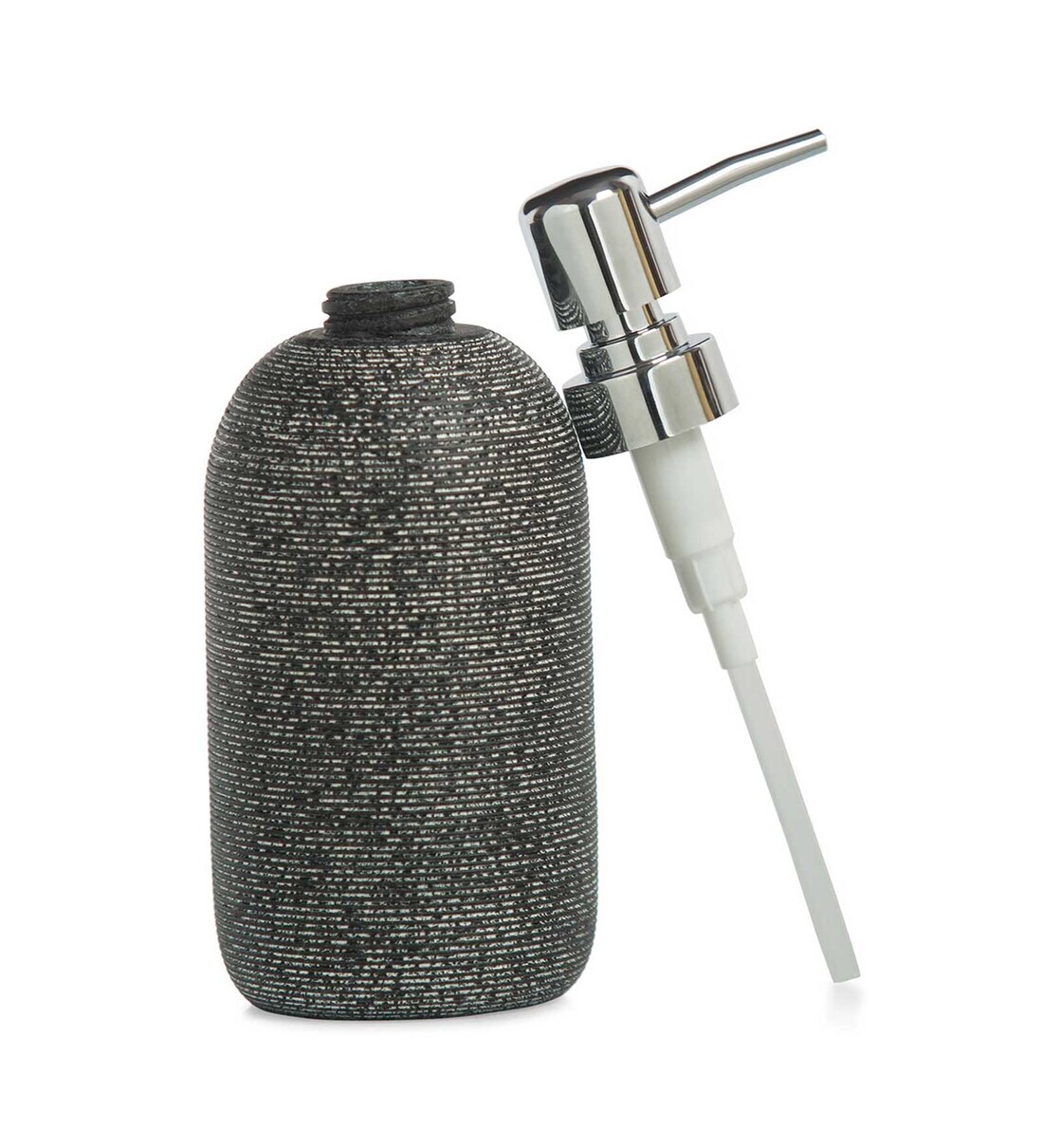Buy Grey Polyresin Soap Dispenser (360 ml) By Obsessions Online Soap