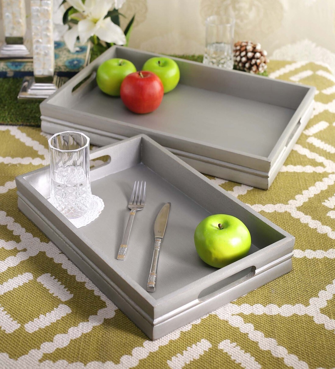 grey wooden serving tray