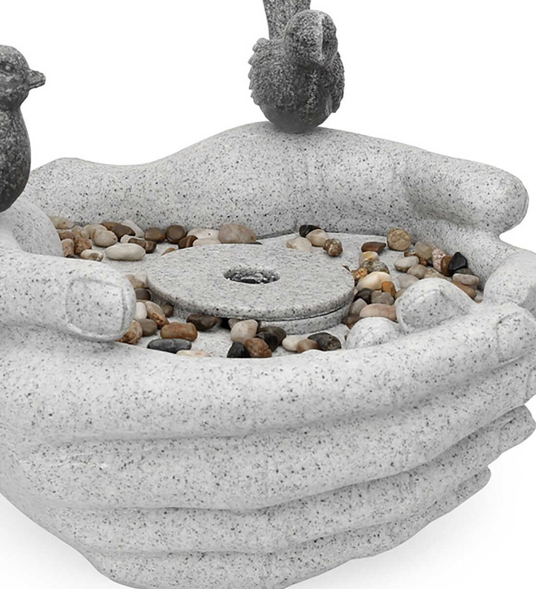 Buy Grey Stone Hand Led Indoor Water Fountain by home Online Indoor