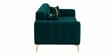 Grace Upholstered 3 Seater Sofa Set In Pine Green Colour