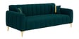 Grace Upholstered 3 Seater Sofa Set In Pine Green Colour