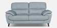 Graceful Leatherette 2 Seater Sofa In Grey Colour In Colour