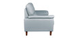 Graceful Leatherette 2 Seater Sofa In Grey Colour In Colour