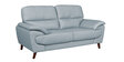 Graceful Leatherette 2 Seater Sofa In Grey Colour In Colour